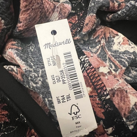 NWT Madewell Deep-V Ruffled Jumpsuit - Picture 10 of 10